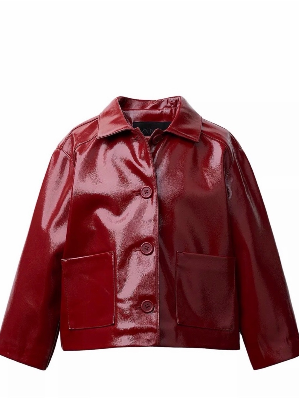 Zara Red Leather Jacket